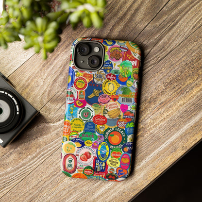 Fruit Stickers iPhone Case