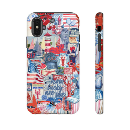 Red, White & Blue iPhone Case