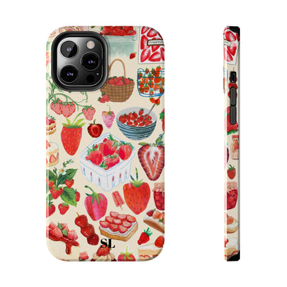 Strawberry Collage iPhone Case