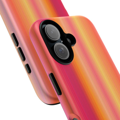 Amber Glow Ombre Stripe iPhone Case