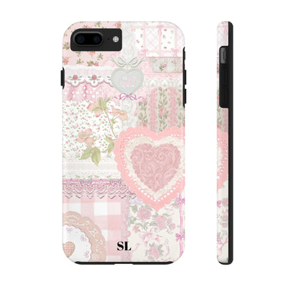 Blushing Floral Patchwork iPhone Case