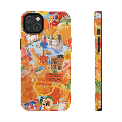 Orange Goldfish Collage iPhone Case