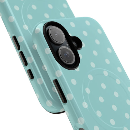 Teal Polka Dot MagSafe Case