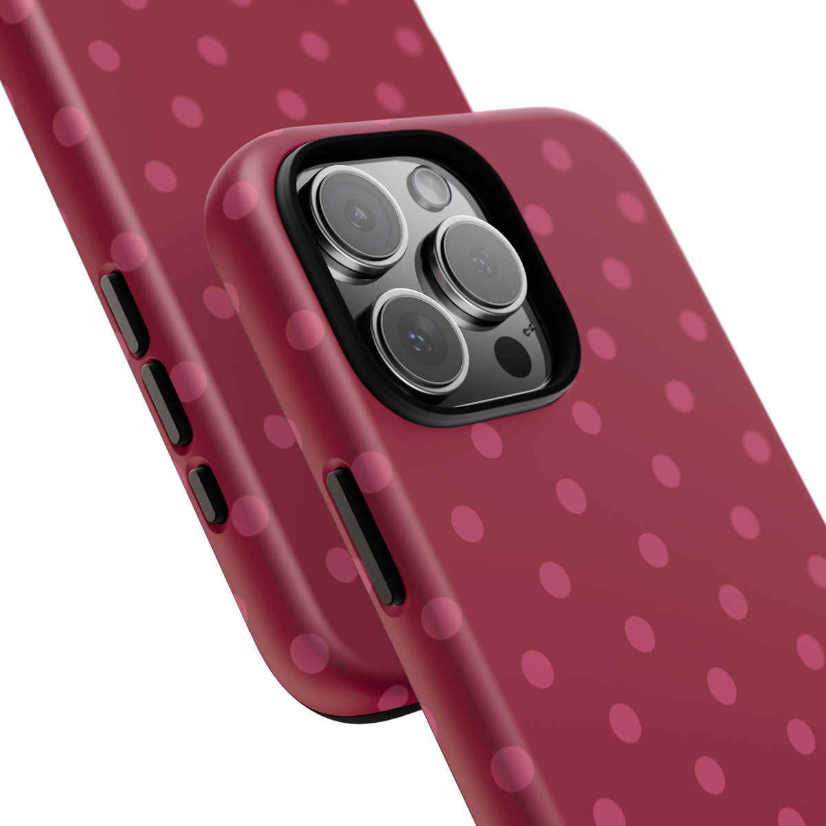 Berry Polka Dot iPhone Case
