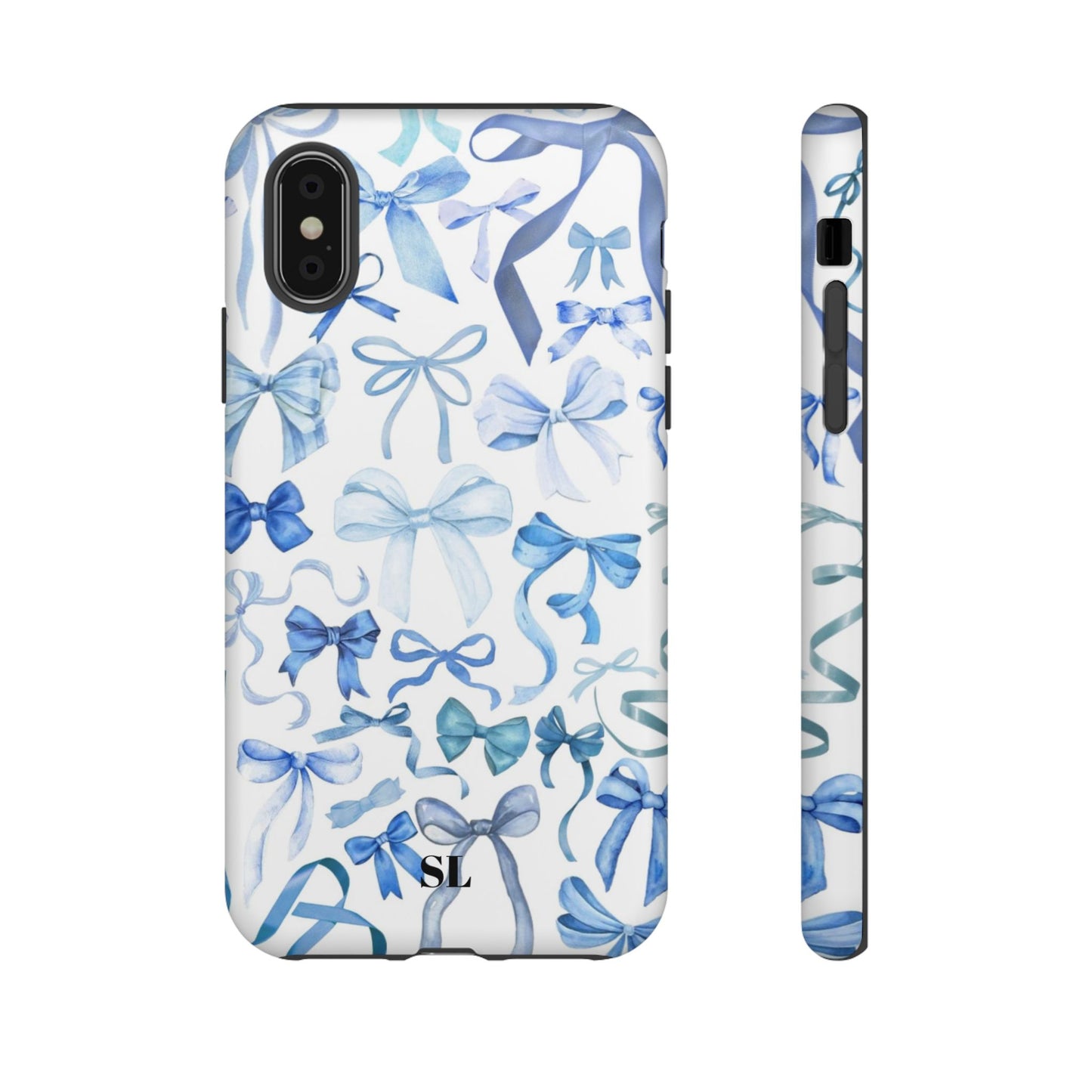 Blue Bows iPhone Case