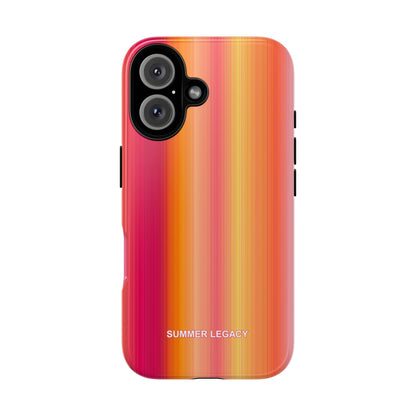 Amber Glow Ombre Stripe iPhone Case