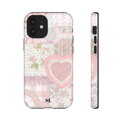 Blushing Floral Patchwork iPhone Case