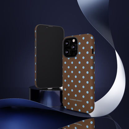 Mocha Polka Dot iPhone Case