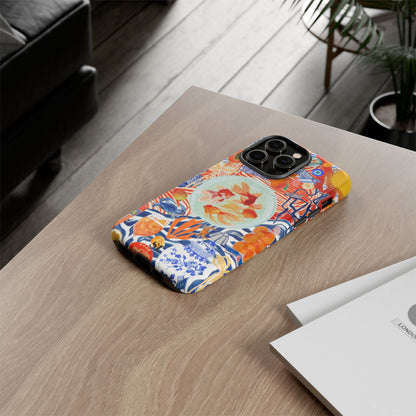 Navy Goldfish Bowl iPhone Case