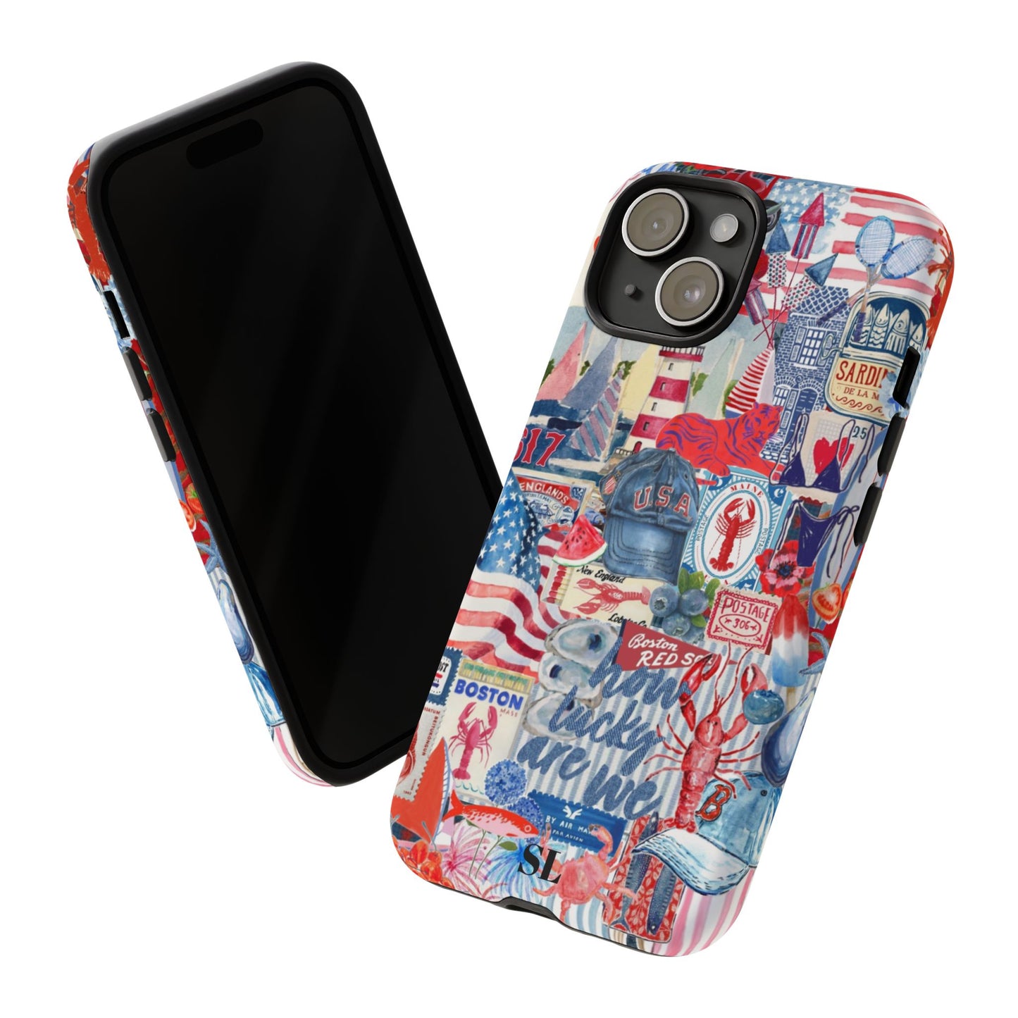 Red, White & Blue iPhone Case