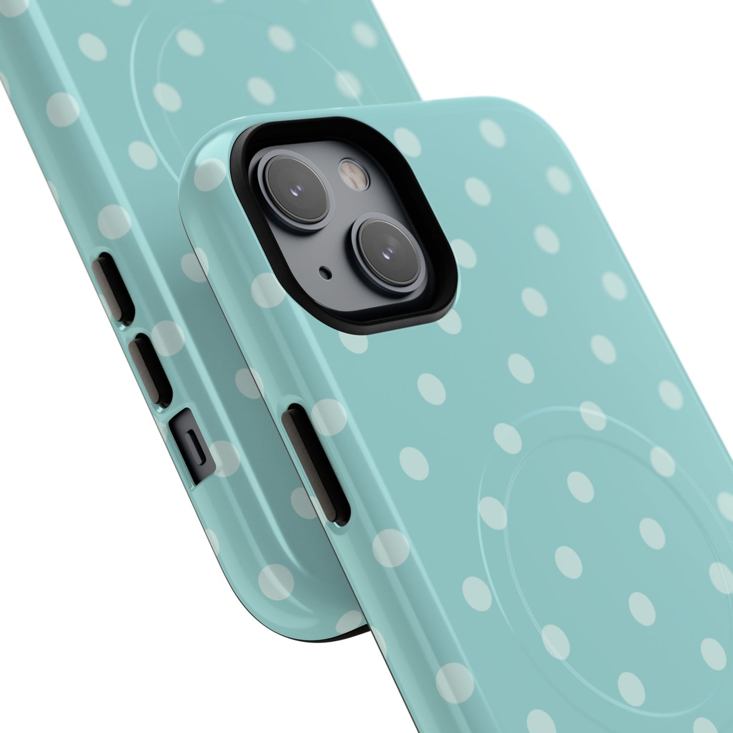 Teal Polka Dot MagSafe Case