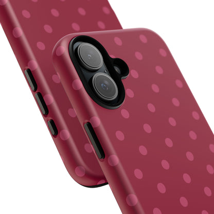 Berry Polka Dot iPhone Case
