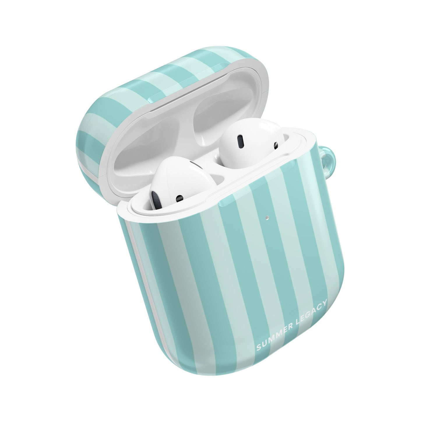 Teal Stripe AirPod Case