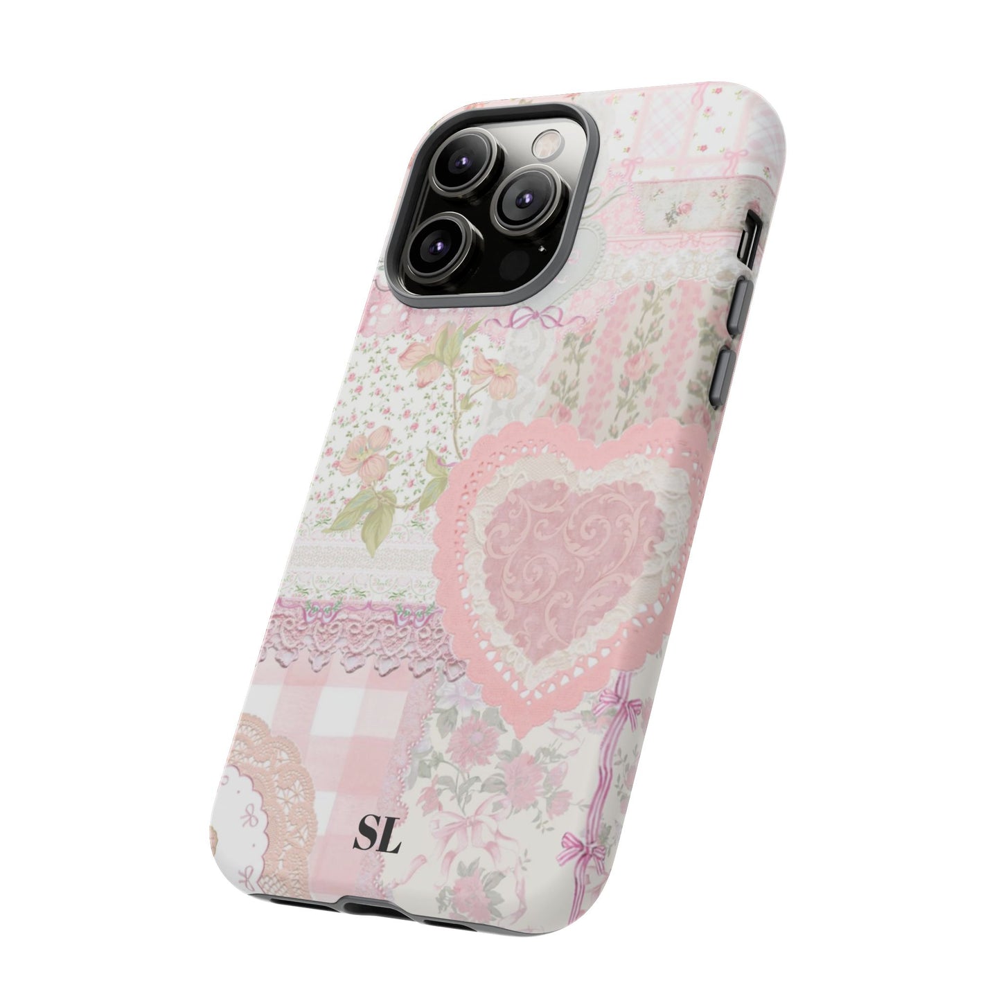 Blushing Floral Patchwork iPhone Case