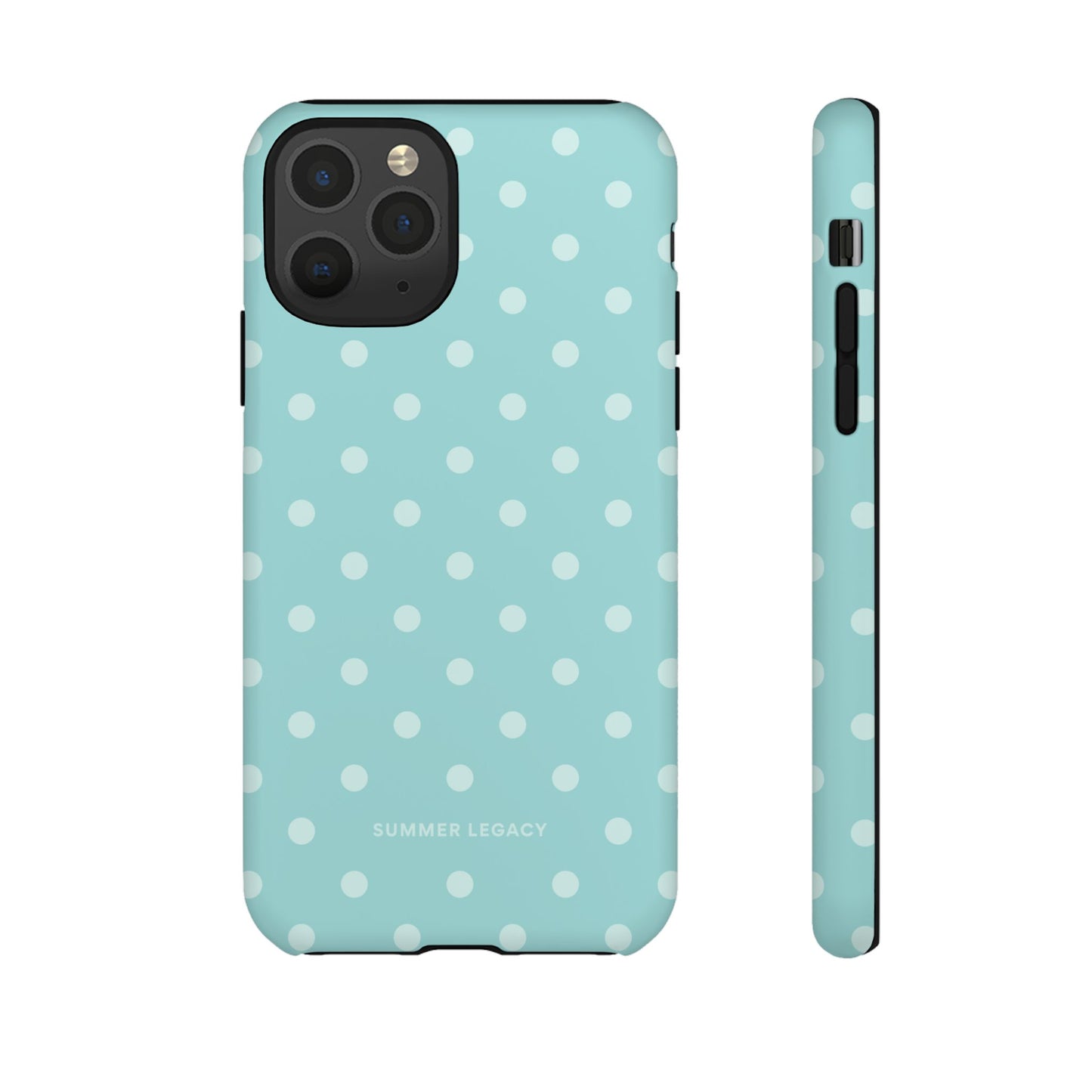 Teal Polka Dot iPhone Case