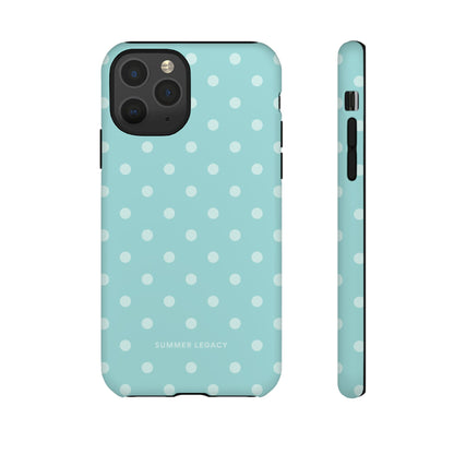 Teal Polka Dot iPhone Case