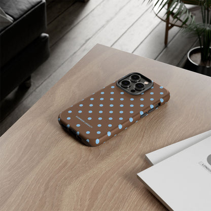Mocha Polka Dot iPhone Case