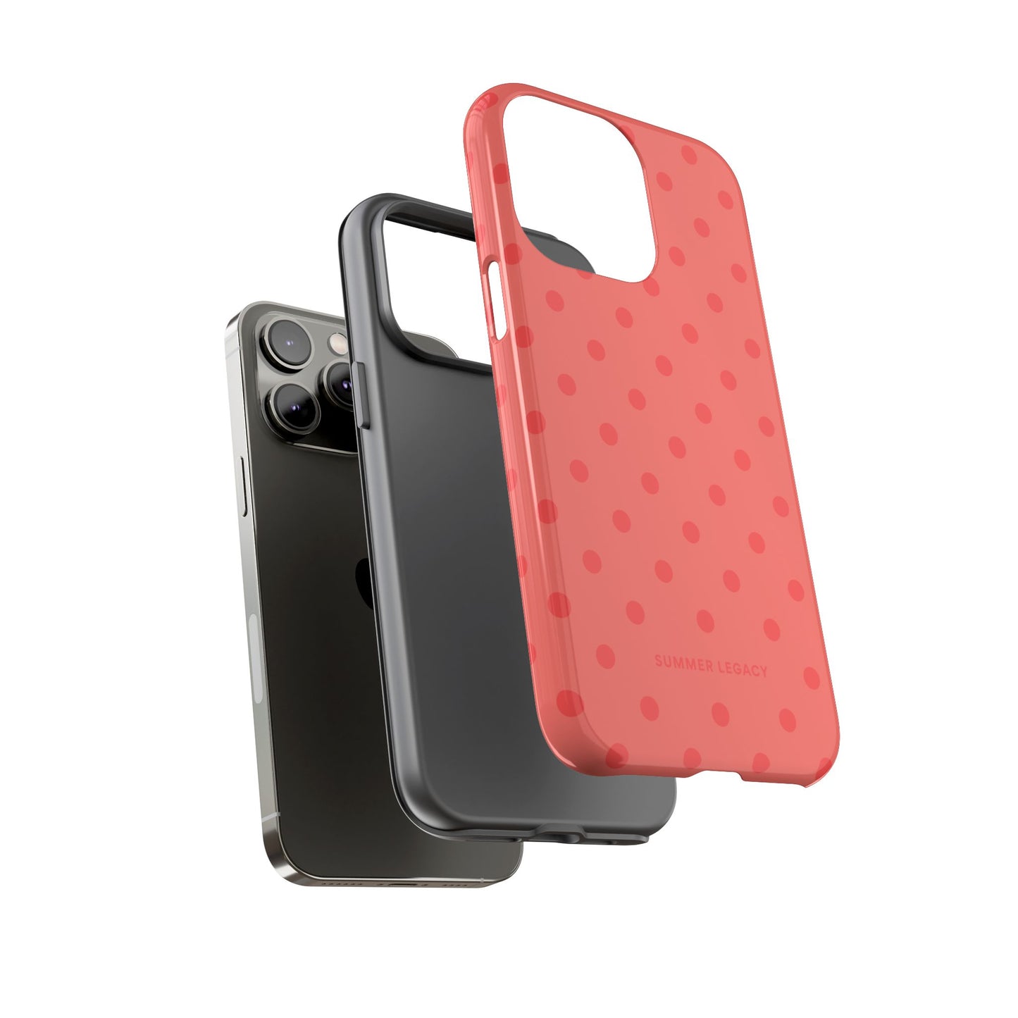 Coral Polka Dot iPhone Case