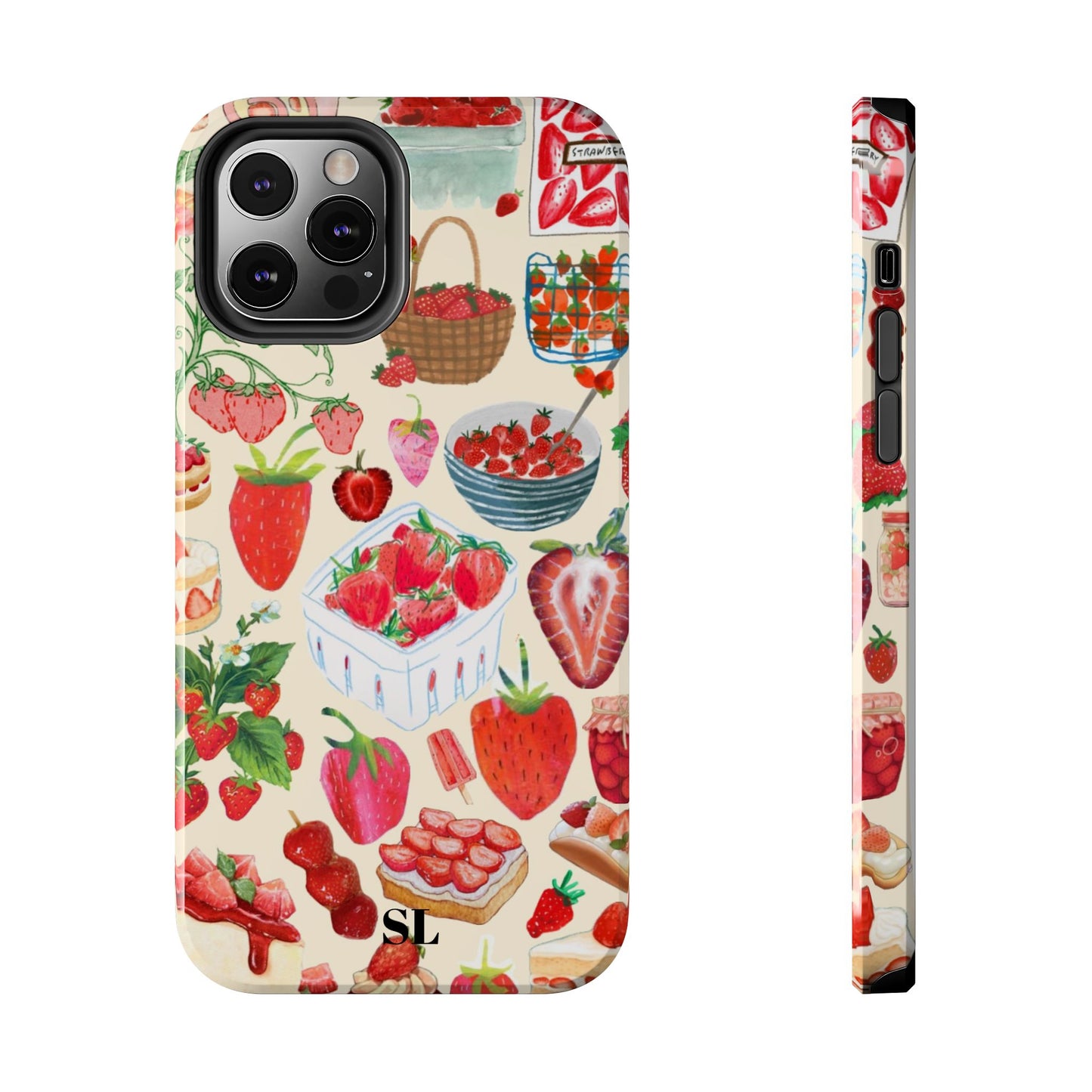 Strawberry Collage iPhone Case