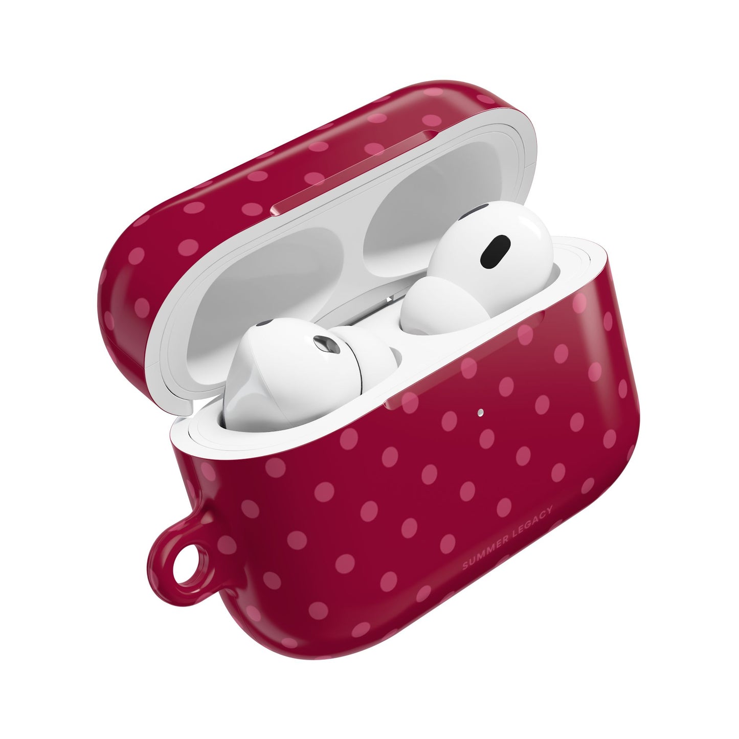 Berry Polka Dot AirPod Case