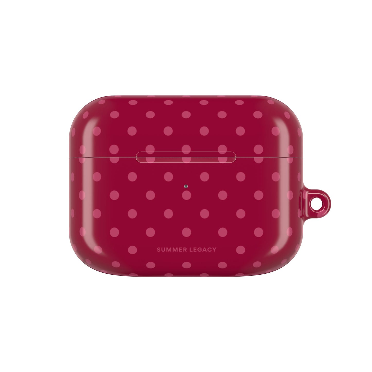 Berry Polka Dot AirPod Case