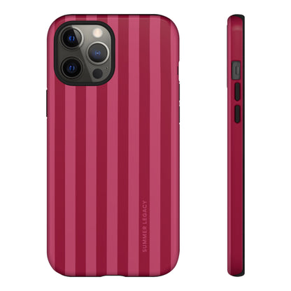 Berry Stripe iPhone Case