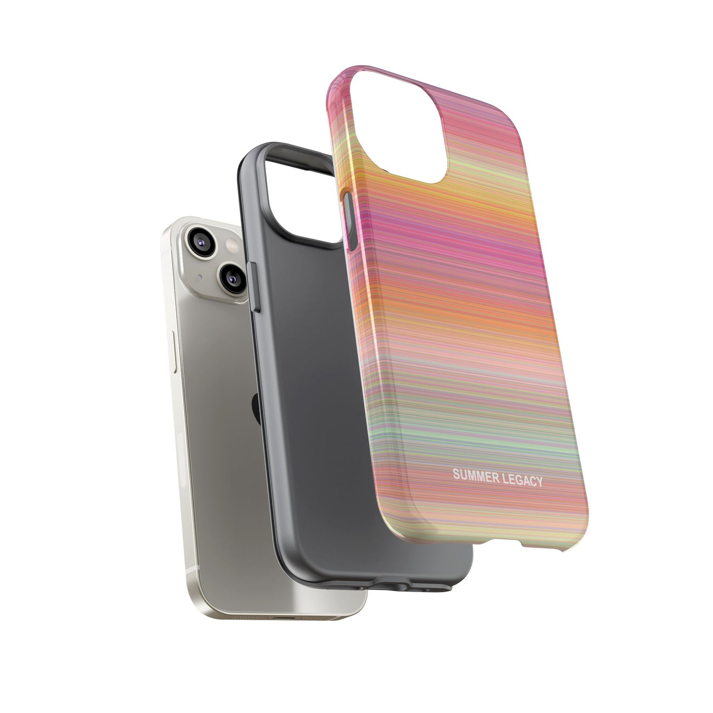 Champagne Ombre Stripe iPhone Case