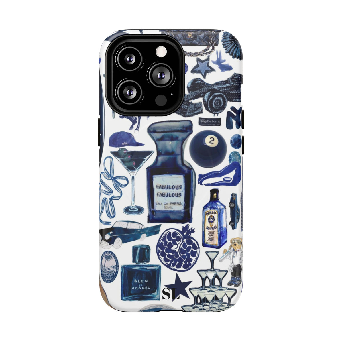 Navy Blue Collage MagSafe Case