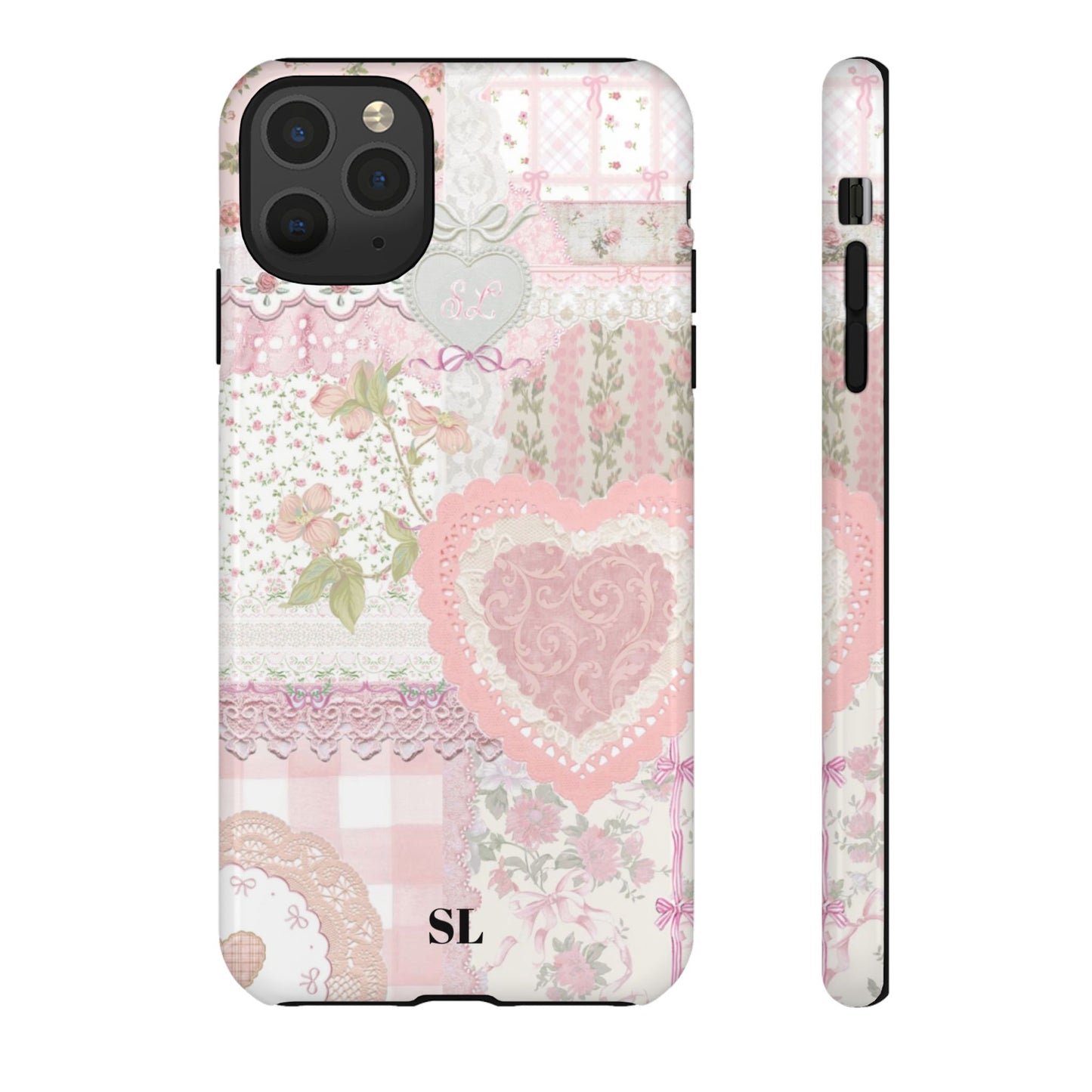 Blushing Floral Patchwork iPhone Case