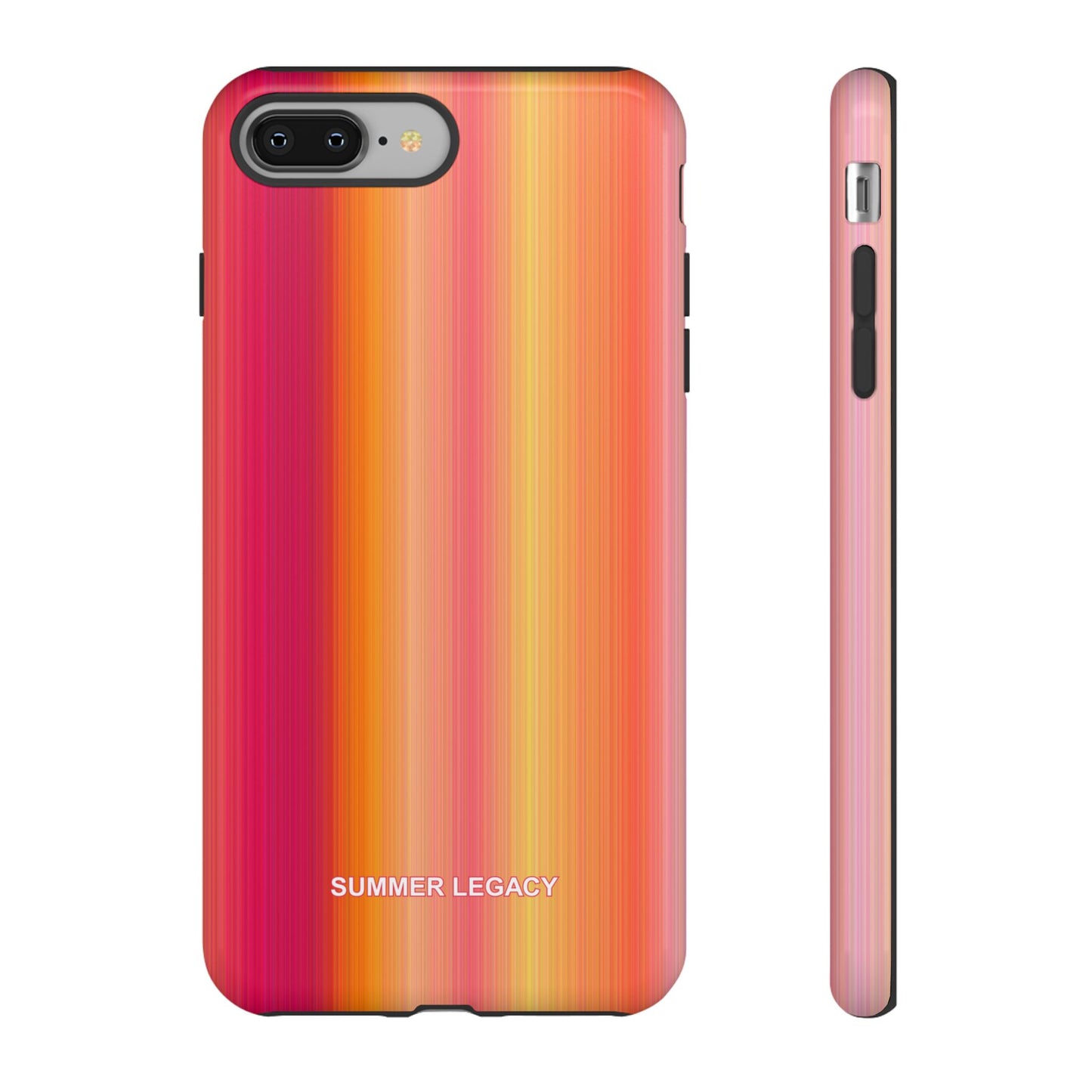 Amber Glow Ombre Stripe iPhone Case