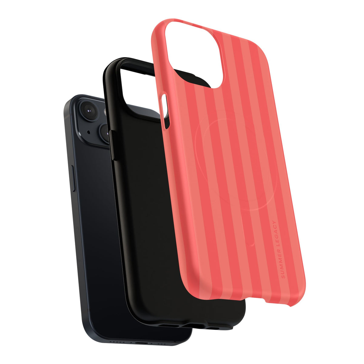 Coral Stripe MagSafe Case