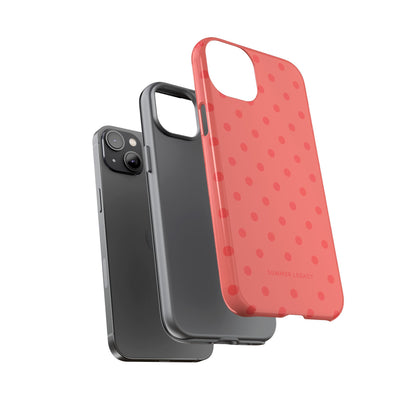 Coral Polka Dot iPhone Case