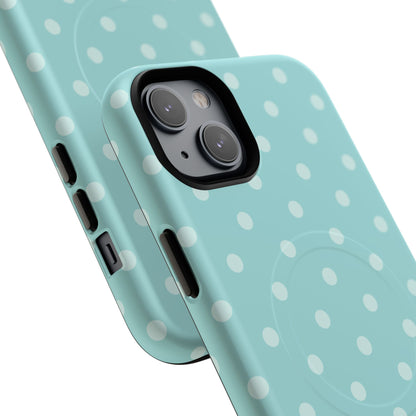 Teal Polka Dot MagSafe Case