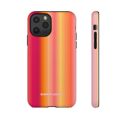 Amber Glow Ombre Stripe iPhone Case