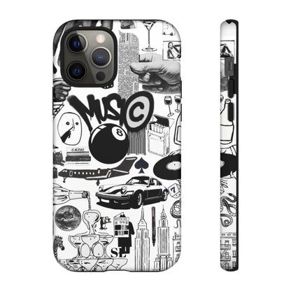 Black and White iPhone Case