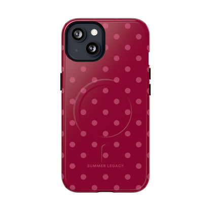 Berry Polka Dot MagSafe Case
