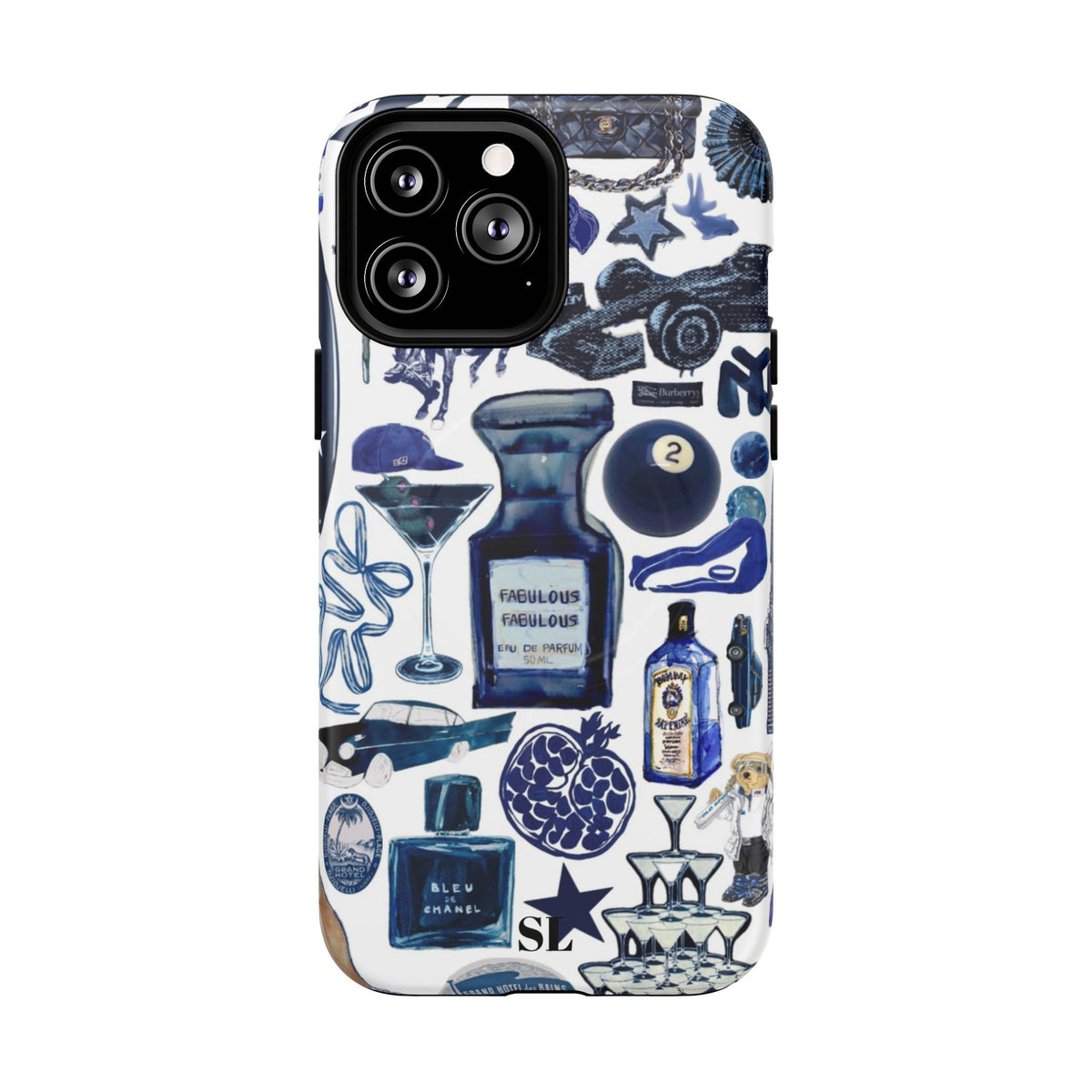 Navy Blue Collage MagSafe Case