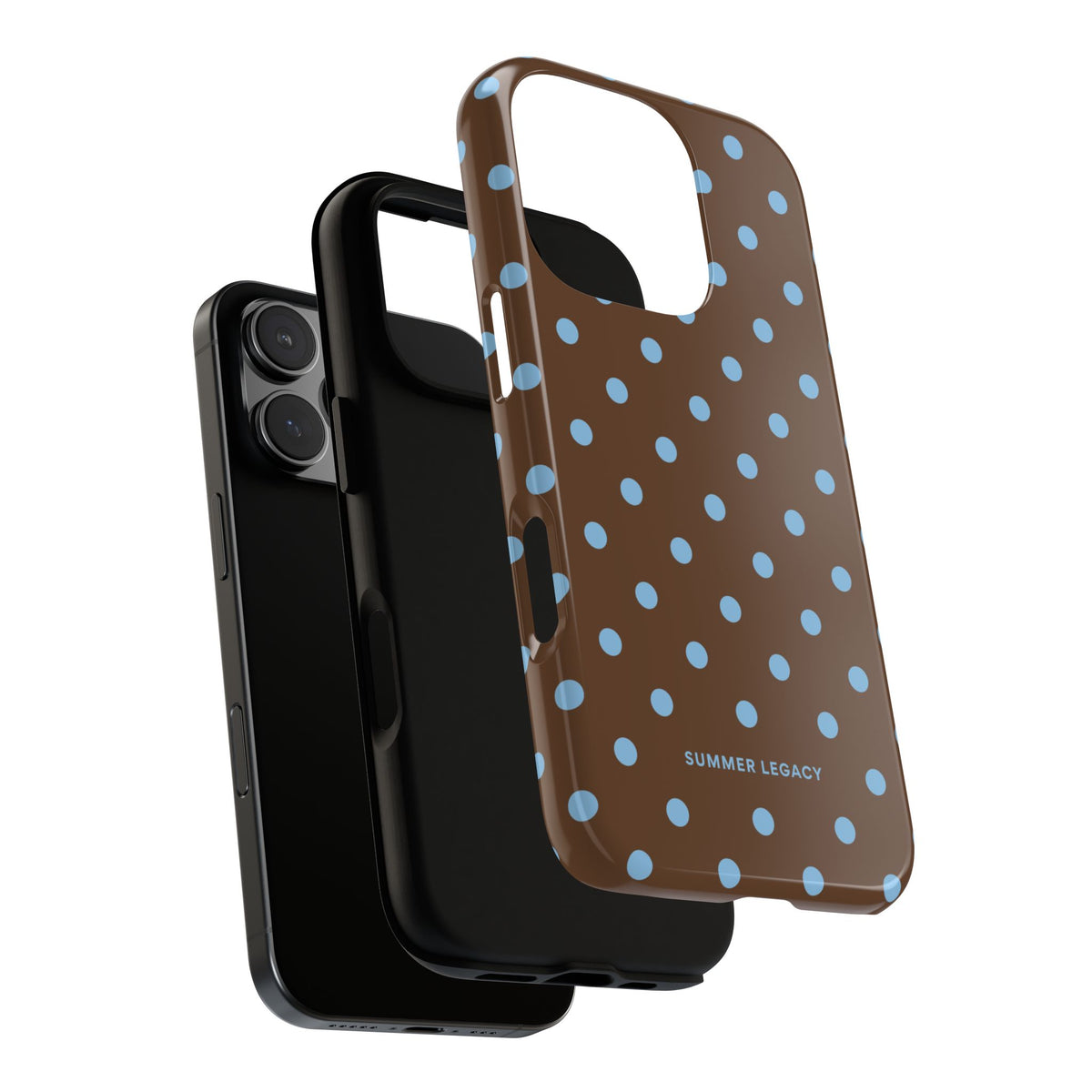 Mocha Polka Dot iPhone Case
