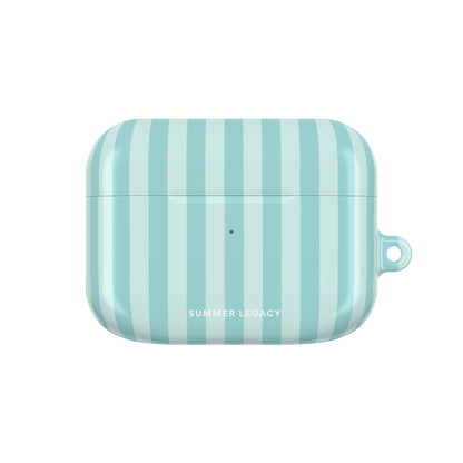 Teal Stripe AirPod Case