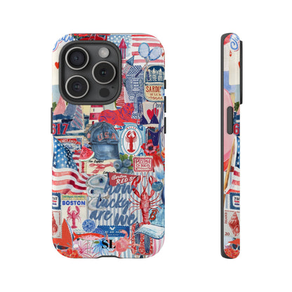 Red, White & Blue iPhone Case