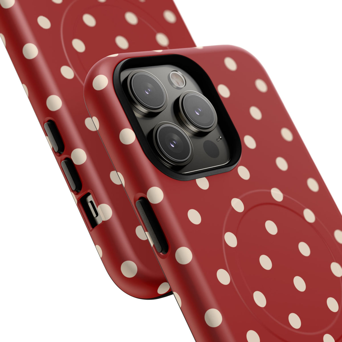 Crimson Polka Dot MagSafe Case