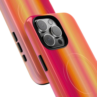 Amber Glow Ombre Stripe MagSafe Case