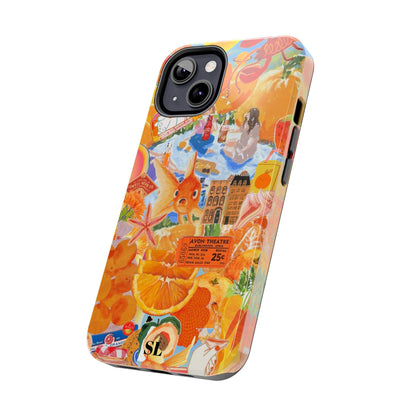 Orange Goldfish Collage iPhone Case