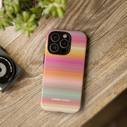 Champagne Ombre Stripe iPhone Case