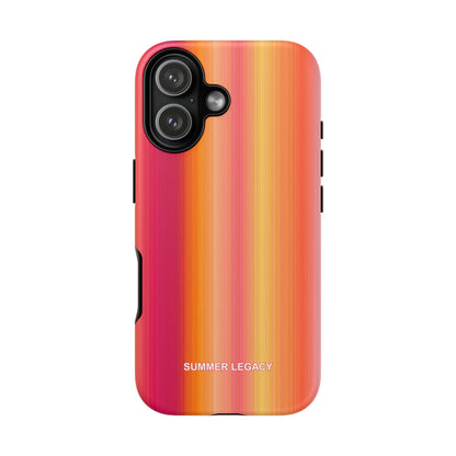 Amber Glow Ombre Stripe iPhone Case