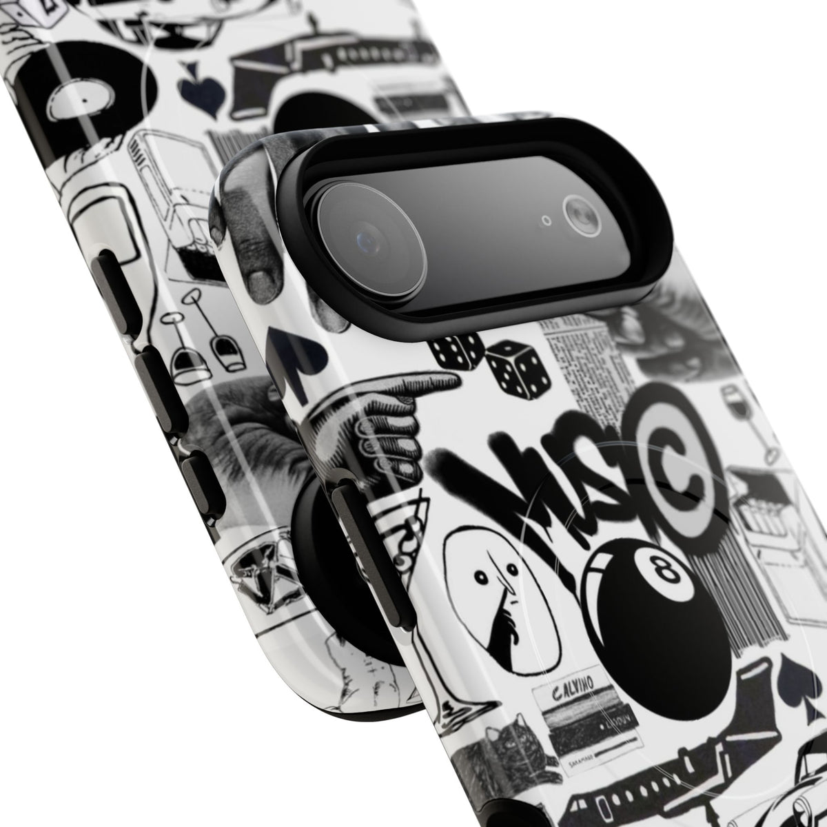 Black and White MagSafe Case