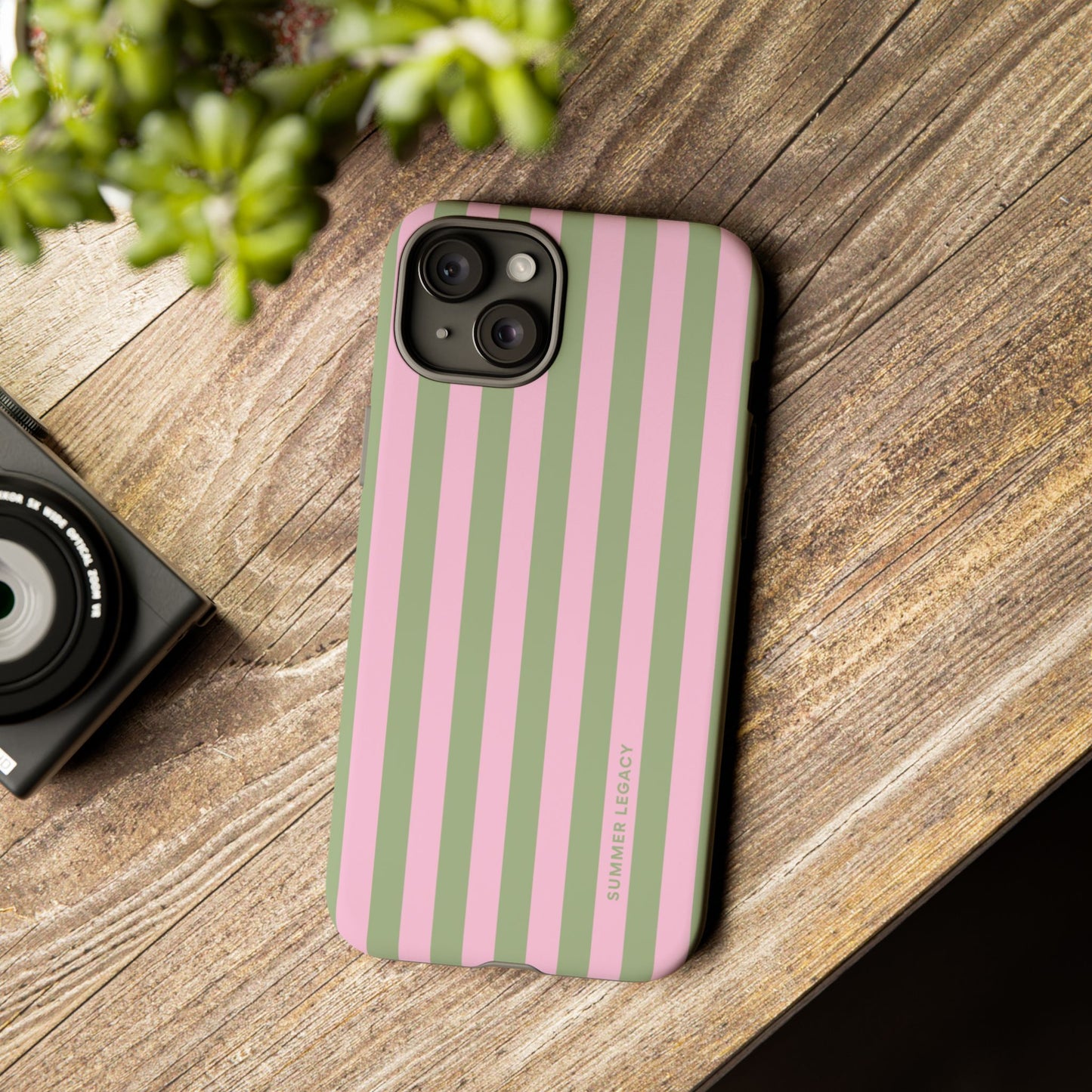 Guava Stripe iPhone Case