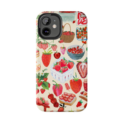 Strawberry Collage iPhone Case