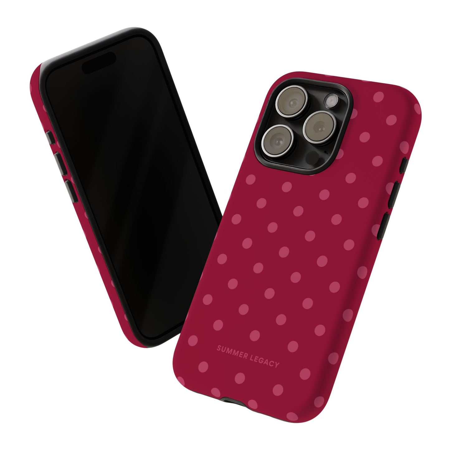 Berry Polka Dot iPhone Case