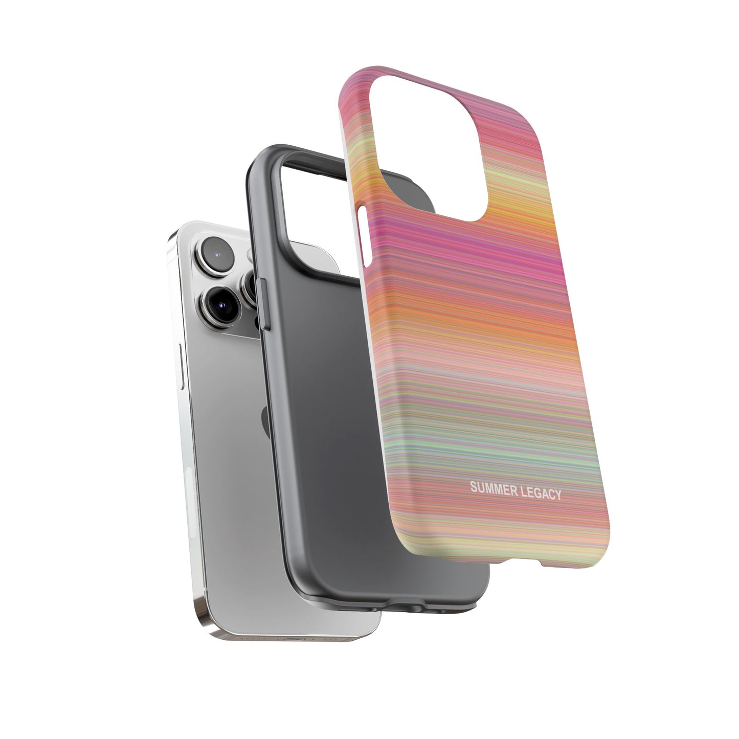 Champagne Ombre Stripe iPhone Case